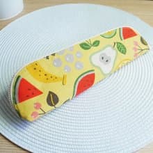 Lovely【日本布】水果盤餐具袋、筆袋、黃底、23-24公分筷子可用