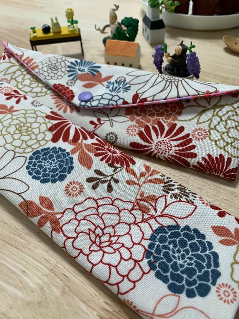 文青風環保純棉筷袋 花花世界 優質原胚 百花綻放 日本 潮物 收納
