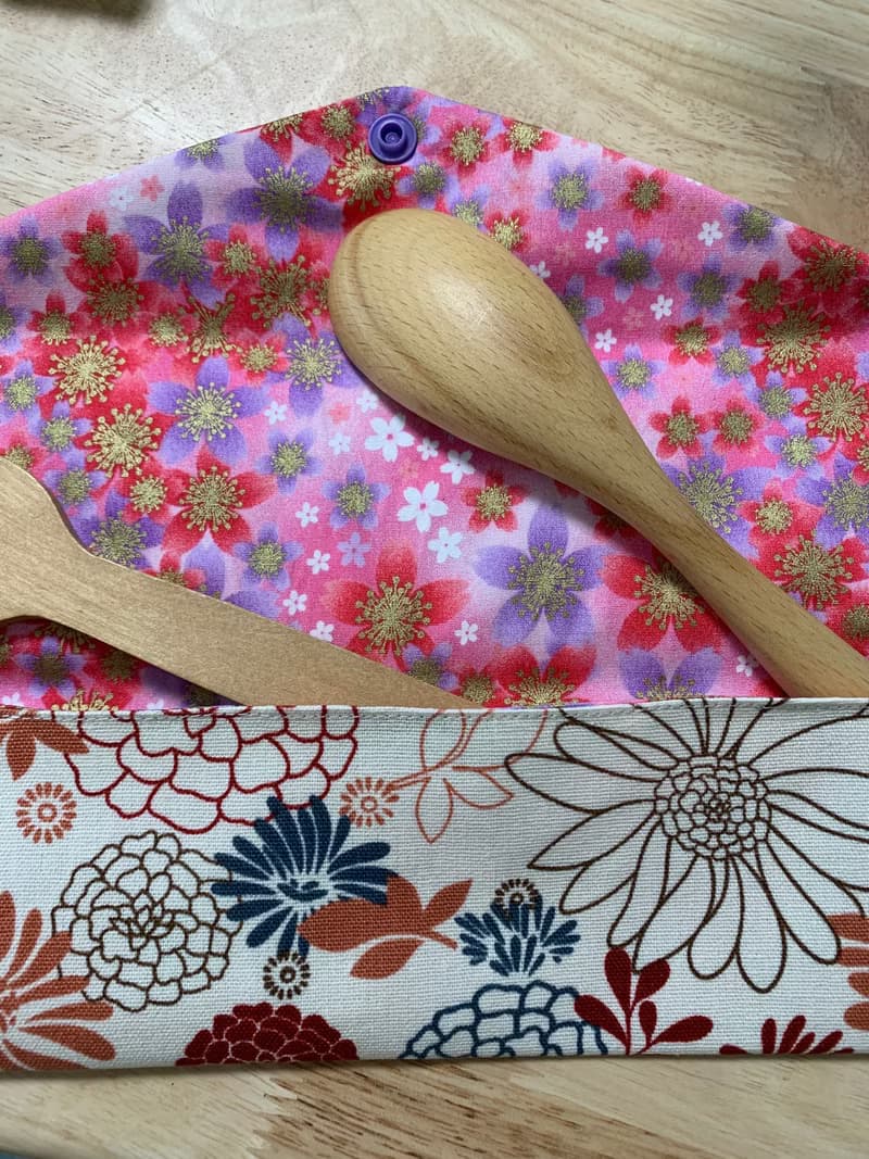 文青風環保純棉筷袋 花花世界 優質原胚 百花綻放 日本 潮物 收納