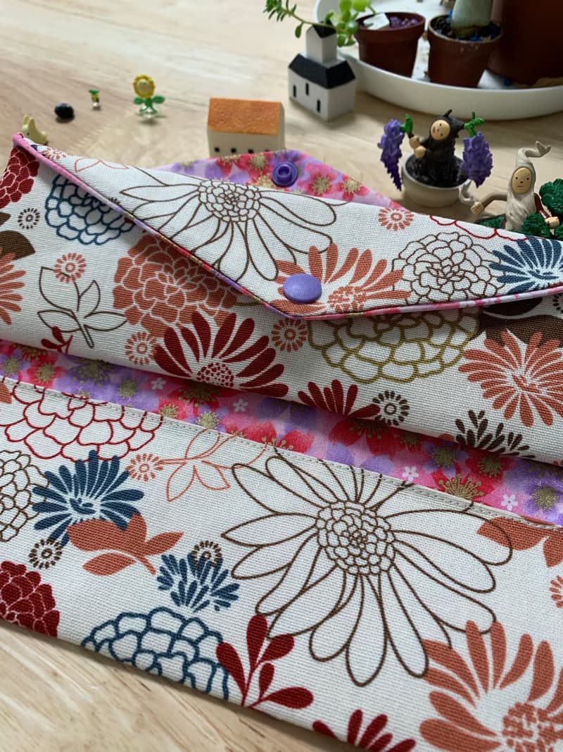 文青風環保純棉筷袋 花花世界 優質原胚 百花綻放 日本 潮物 收納