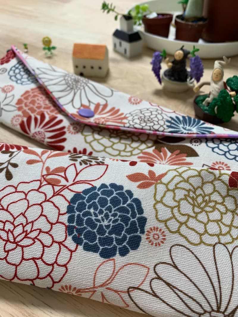 文青風環保純棉筷袋 花花世界 優質原胚 百花綻放 日本 潮物 收納