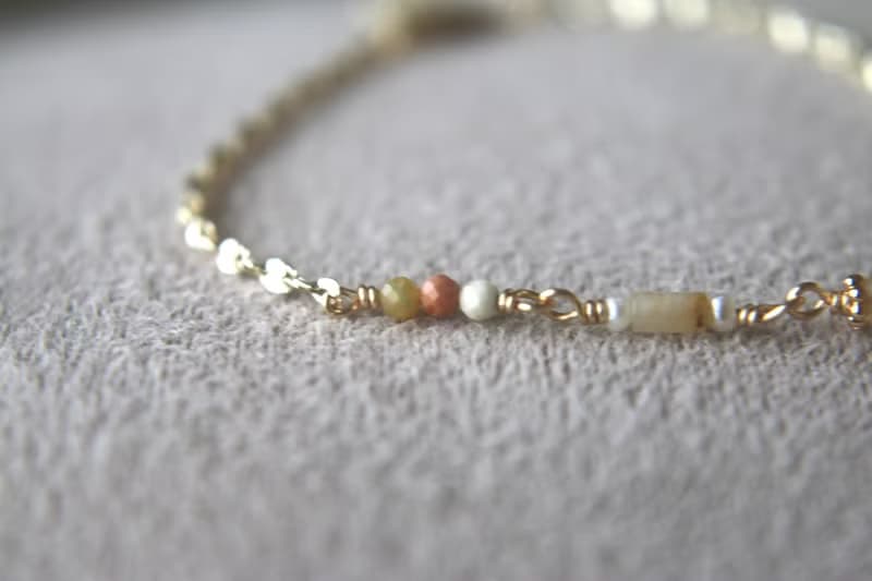 手鍊 黃水晶 珍珠 瑪瑙 - 成就感 -