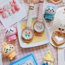 母親節禮物 免運 復古 昭和 花花 女裝手錶 Flowers Watch