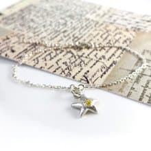 海星 - 純銀手鍊 鋯石 禮物