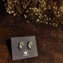 CreamyWhite_William&Feb聯名耳環(耳夾)_Swarovski_扭結珍珠款