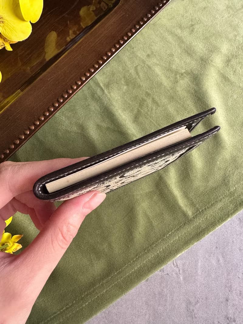 中古未使用品 Celine 馬車老花 皮夾 記事本套 證件套 文具禮物