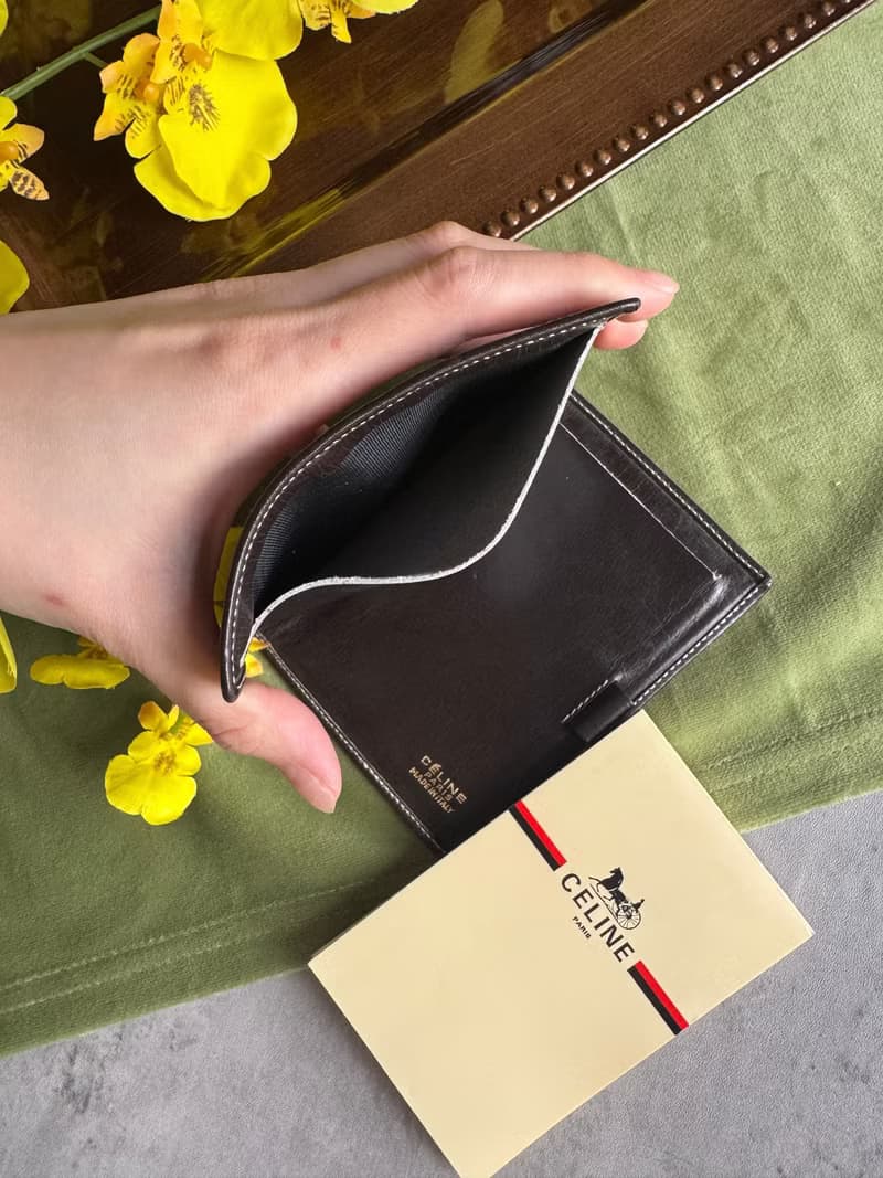 中古未使用品 Celine 馬車老花 皮夾 記事本套 證件套 文具禮物