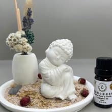 快速到貨小佛公仔 淨念吉祥小佛(大覺) 永生花圓盤組合 居家擺飾