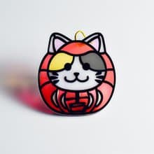 動物達摩 (貓) 掛飾 l 蛇年 福貼 揮春 春聯 招財貓 招福貓