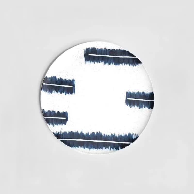 【303select】日本有田燒  吳須染刷毛帶柄碗盤 盤  多尺寸