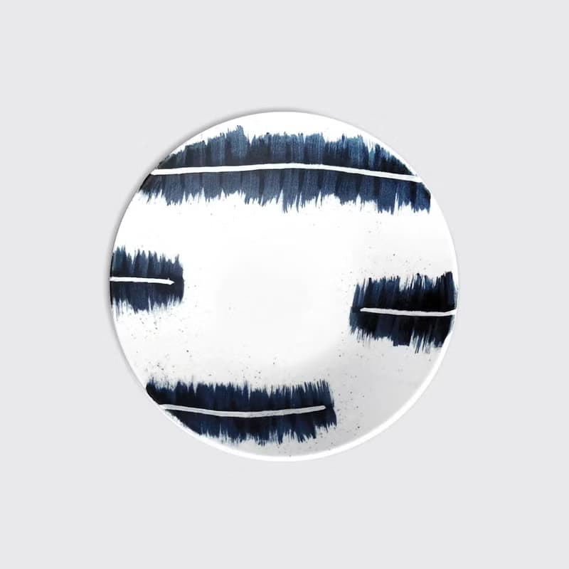 【303select】日本有田燒  吳須染刷毛帶柄碗盤 盤  多尺寸