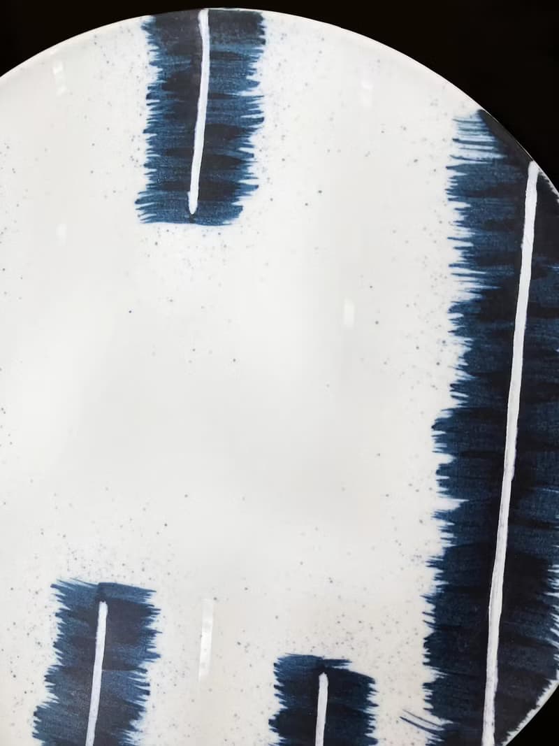 【303select】日本有田燒  吳須染刷毛帶柄碗盤 盤  多尺寸