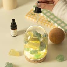 THE MOON 黃水晶X綠螢石 // 雙色水晶擴香燈