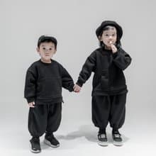 MUKID 切線口袋大學T-內刷毛