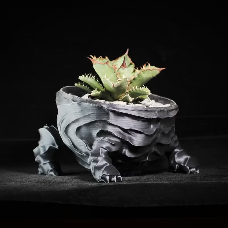 【龐克獅】植物盆器 3d列印盆器 原創設計 塊根盆 多肉盆 水泥盆