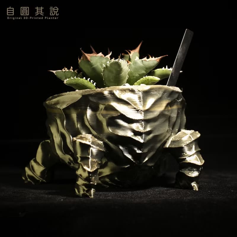 【龐克獅】植物盆器 3d列印盆器 原創設計 塊根盆 多肉盆 水泥盆