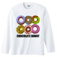 ロングスリーブTシャツ / Chocolate donuts