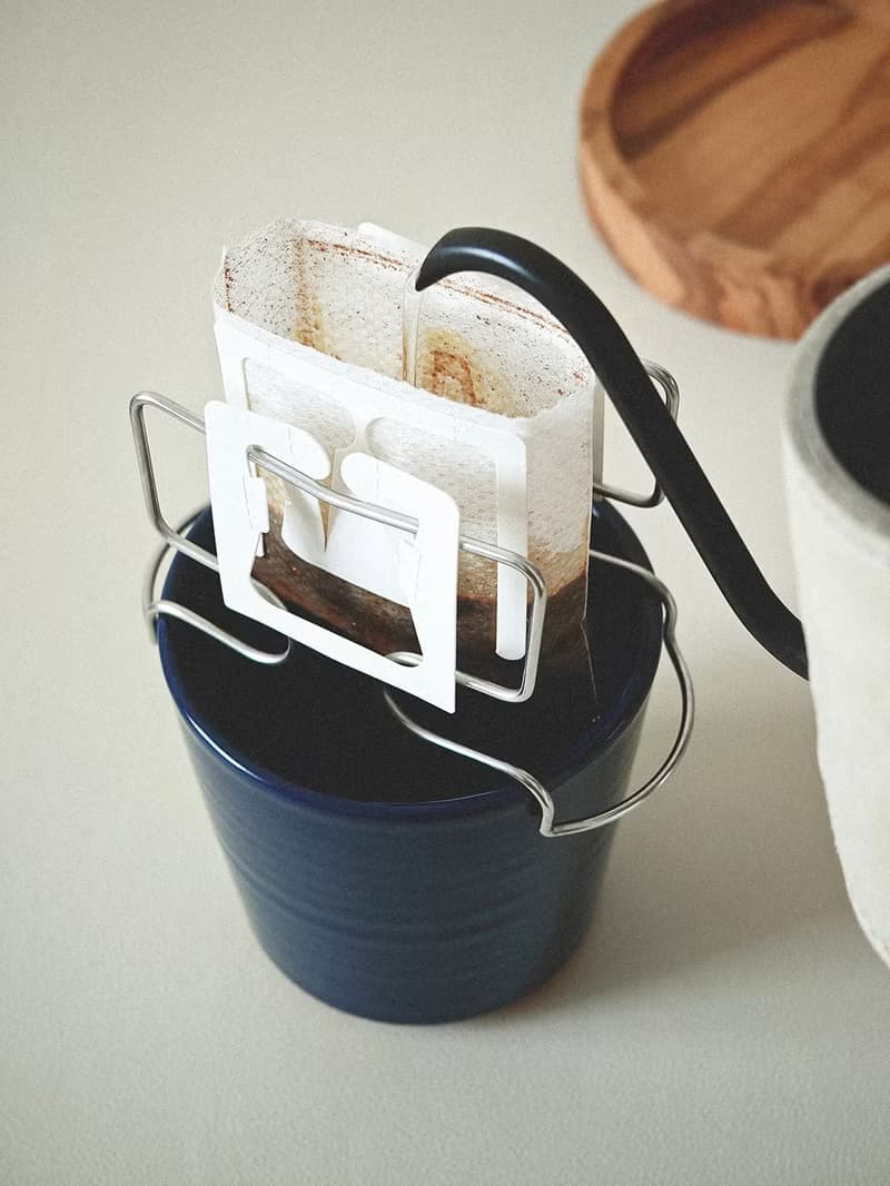 橄欖木杯托掛耳咖啡架組合