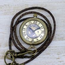 Armor-JB懐中-SS   38mm懐中時計 甲丸ケース スモールセコンド 手作り時計 (JUM158SS)