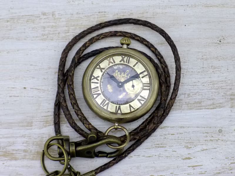 Armor-JB懐中-SS   38mm懐中時計 甲丸ケース スモールセコンド 手作り時計 (JUM158SS)