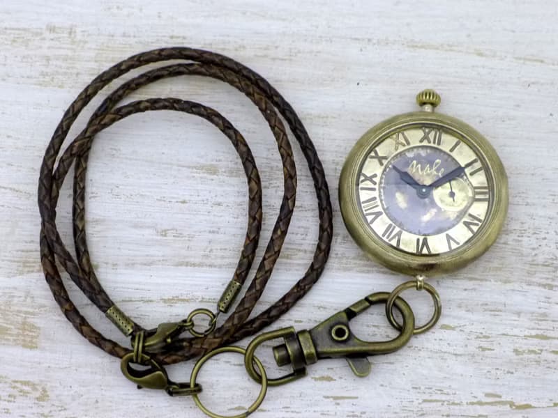 Armor-JB懐中-SS   38mm懐中時計 甲丸ケース スモールセコンド 手作り時計 (JUM158SS)