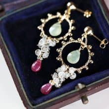 ピアス&イヤリング Divertimento ピンク