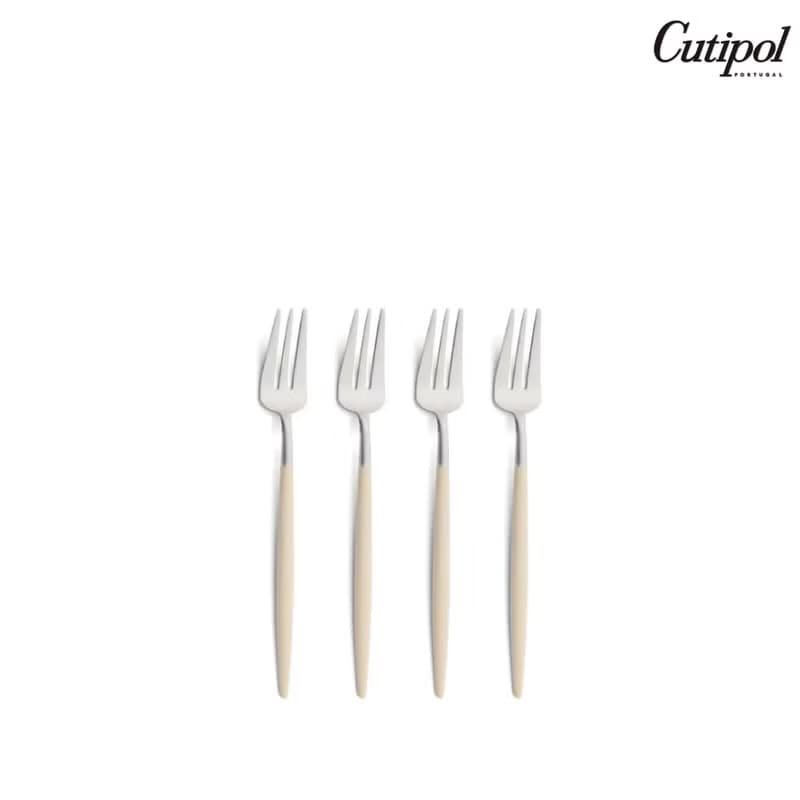 葡萄牙Cutipol GOA系列奶茶柄點心水果叉四件組