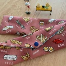 文青風環保純棉筷袋 深夜美食 浪漫粉嫩 日本 潮物 收納 手作餐具