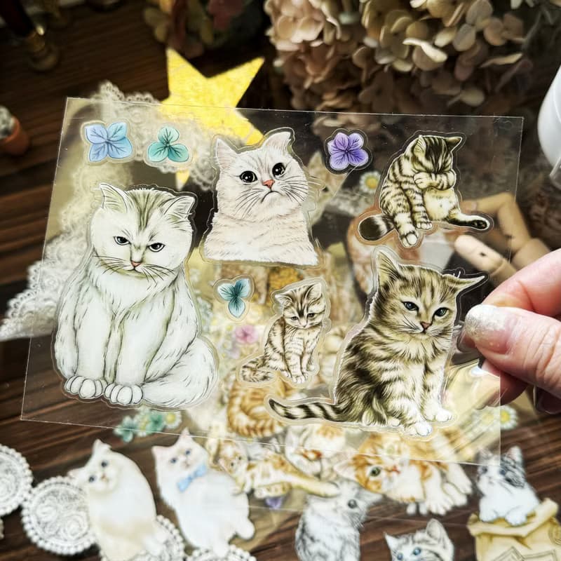 貓咪日常 Cats Daily 乾式轉印貼紙 / 水壺貼紙 / 感壓貼紙