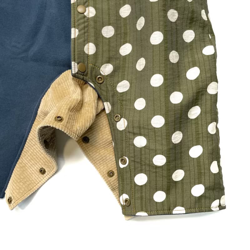 【現貨】特洛伊睡夢半醒中| 雙面鋪棉開釦長袖包屁連身服