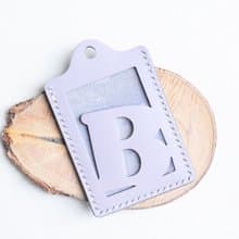 頭文字 B 字母證件套 好好縫 皮革材料包 卡片夾 名片夾 免費刻名