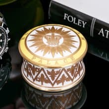 英國製Royal Collection白金漢宮2008骨瓷鑽戒項鏈珠寶收納首飾盒