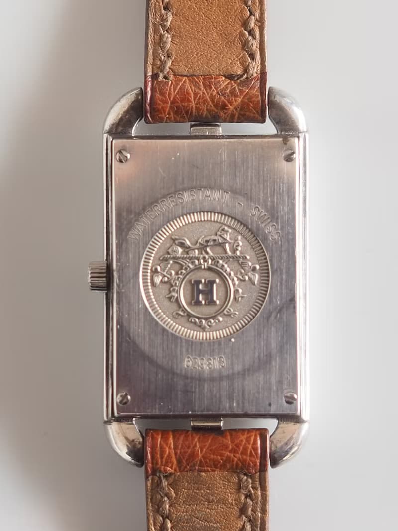 HERMES エルメス ケープコッド ナンタケット ウォッチ 腕時計 ブラウン レザー ヴィンテージ