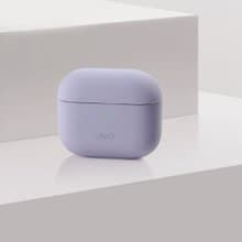 AirPods 3代 Lino簡約液態矽膠藍牙耳機保護套-紫色