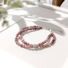 【玫瑰石手鍊 - 愛情與人緣】花語能量 台灣手作天然石