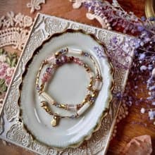 -千萬分之一-天然水晶手鏈/黃銅手鍊