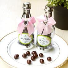 節日萬用香檳糖果瓶-米果巧克力-滿百份免費印名字  工商禮贈品