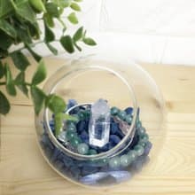【送禮必備禮物】水晶淨化消磁球【水晶柱+碎石】辦公室療癒微景