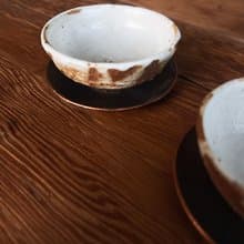 流白 茶杯 兩入 | 陶器皿