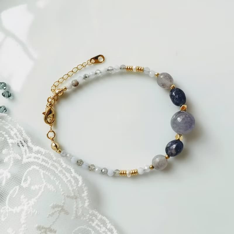 C.Lady晶女子。脈輪水晶系列－堇青石手鍊
