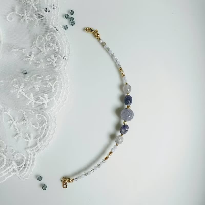 C.Lady晶女子。脈輪水晶系列－堇青石手鍊
