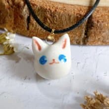 【擴香項鍊】香水精油項鍊 |藍眼白貓||香氛擴香香氛