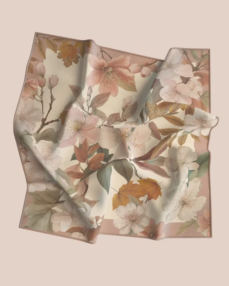 Autumn Sakura – 絲巾套組