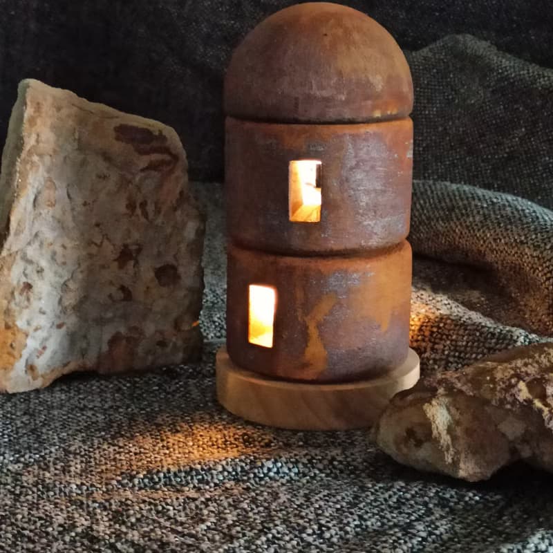 情人節禮物/LED燈塔/水泥.鐵鏽效果.父親節禮物