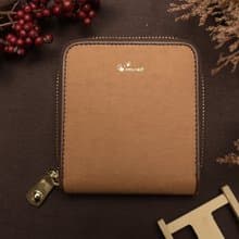 方塊拉鍊短夾錢包  遇見美好系列 好巧遇