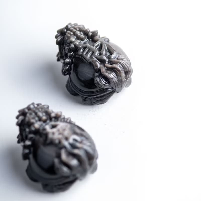 銀曜石發財龍龜 | 招財防小人水晶擺件 | 天然水晶禮物