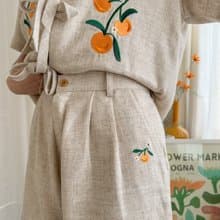 Ribbon Sun-kissed Top & Shorts : Natural