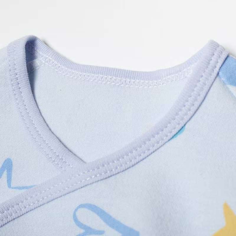 【秋冬新時尚】厚-新生兒純棉肚衣。護手反摺l綁帶開襟-3M/6M-MIT