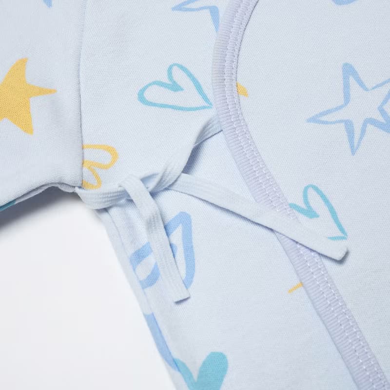 【秋冬新時尚】厚-新生兒純棉肚衣。護手反摺l綁帶開襟-3M/6M-MIT