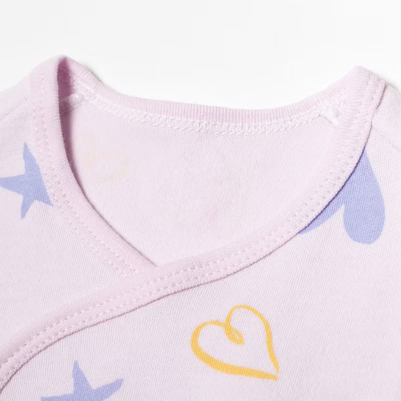 【秋冬新時尚】厚-新生兒純棉肚衣。護手反摺l綁帶開襟-3M/6M-MIT